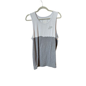 Nike Duo-Toned Gray Tank Top Dri-Fit Size M The Nike Tee.